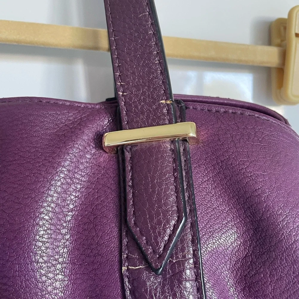 Charming Charlie handbag purse Plum Satchel Bag